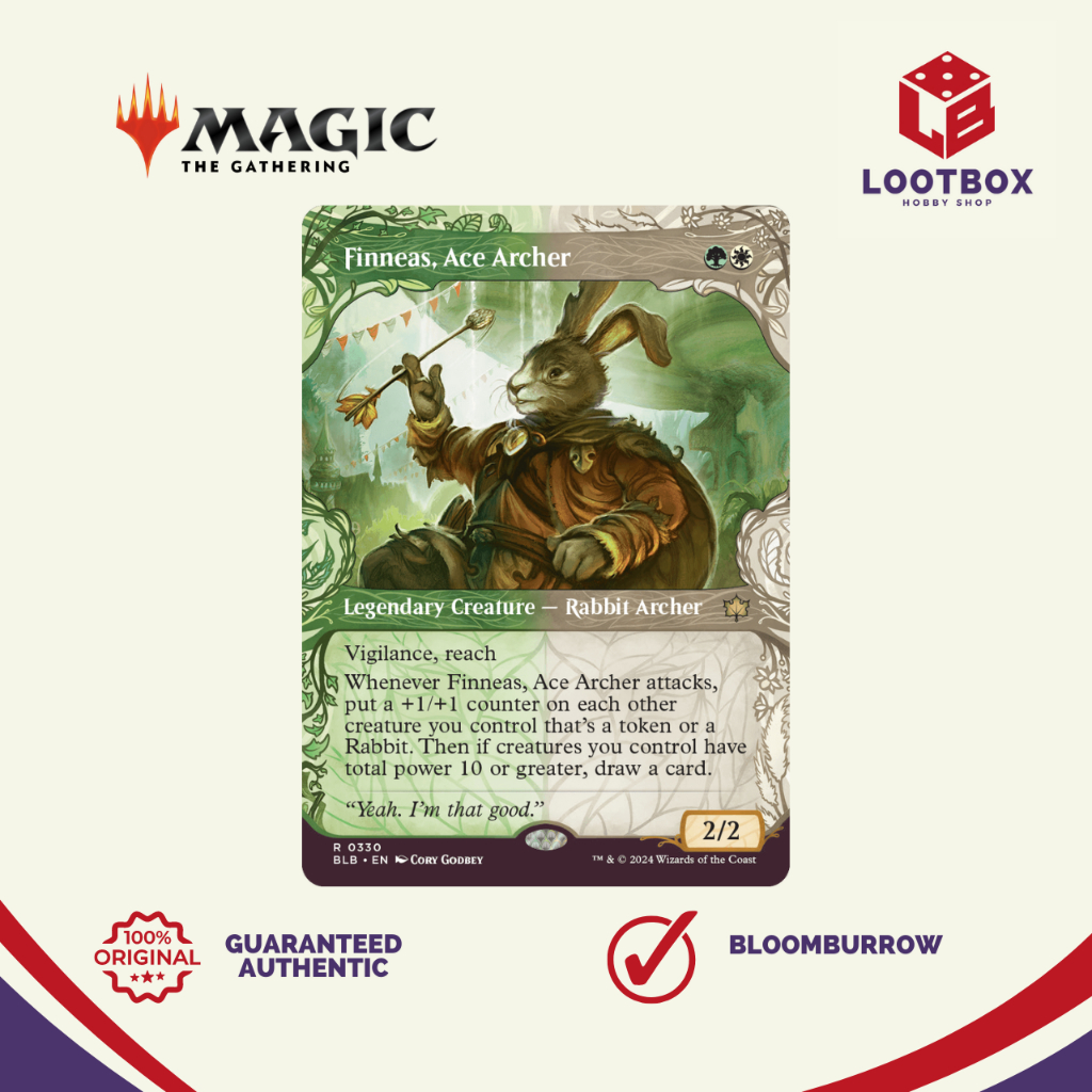 MTG Commander Deck – Finneas, Ace Archer – 100 Card Rabbit EDH – Bloomburrow Rares & Foils