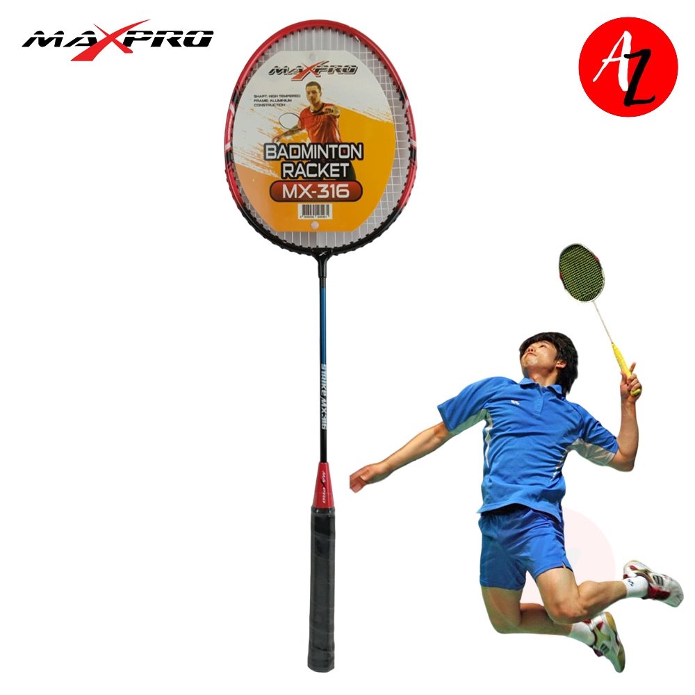 Maxpro MX-316 Badminton Racket Lightweight Aluminum Frame (Single Piece ...