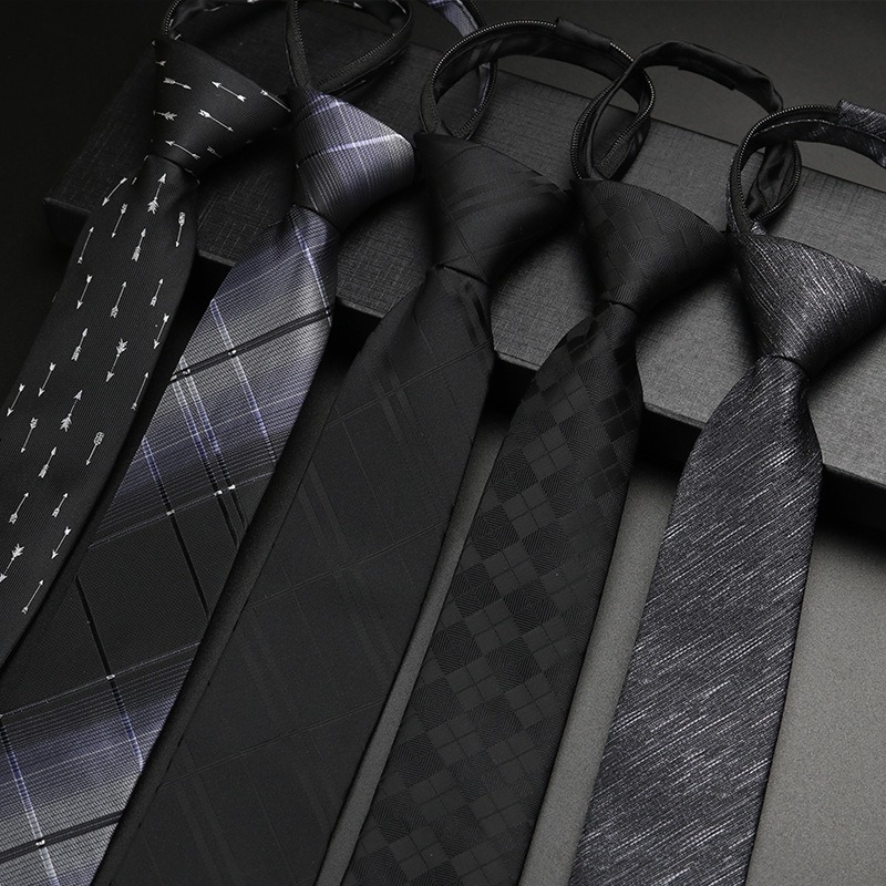 YFGNT-4534 Narrow Necktie Fashion Design 6*45cm Business Men Easy-Wear ...