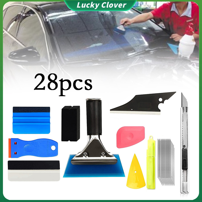 28Pcs/Set Car Vinyl Tint Film Wrapping Tool Car Window Film Sticker ...