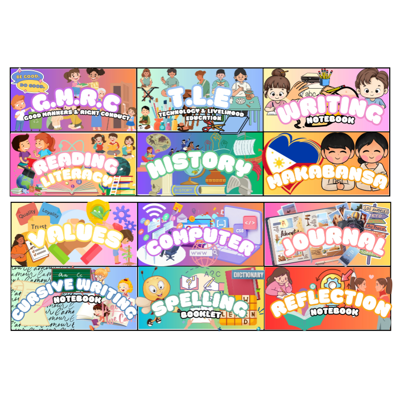 Subject Label Sticker For Notebook, Students, School | Shopee Philippines
