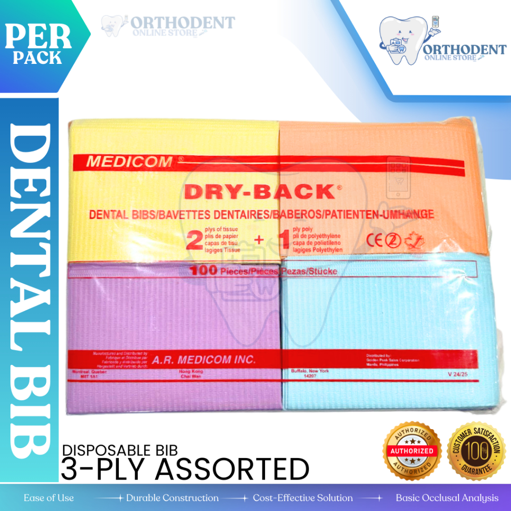 Ensure Superior Protection with Colorful Dental Bibs: Disposable ...