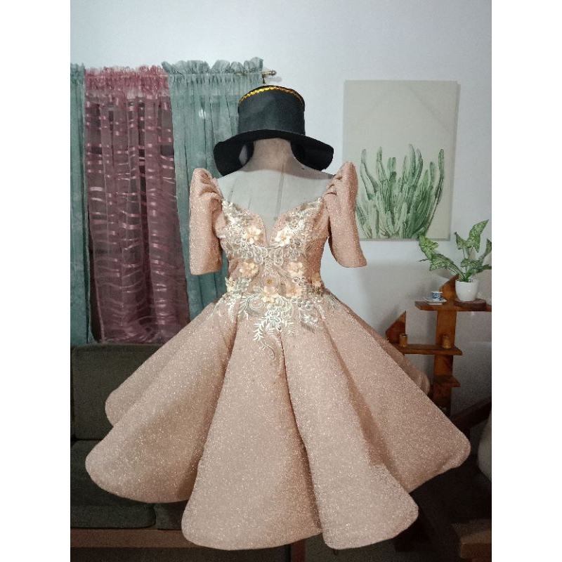 Modern filipiniana cocktail dress on sale