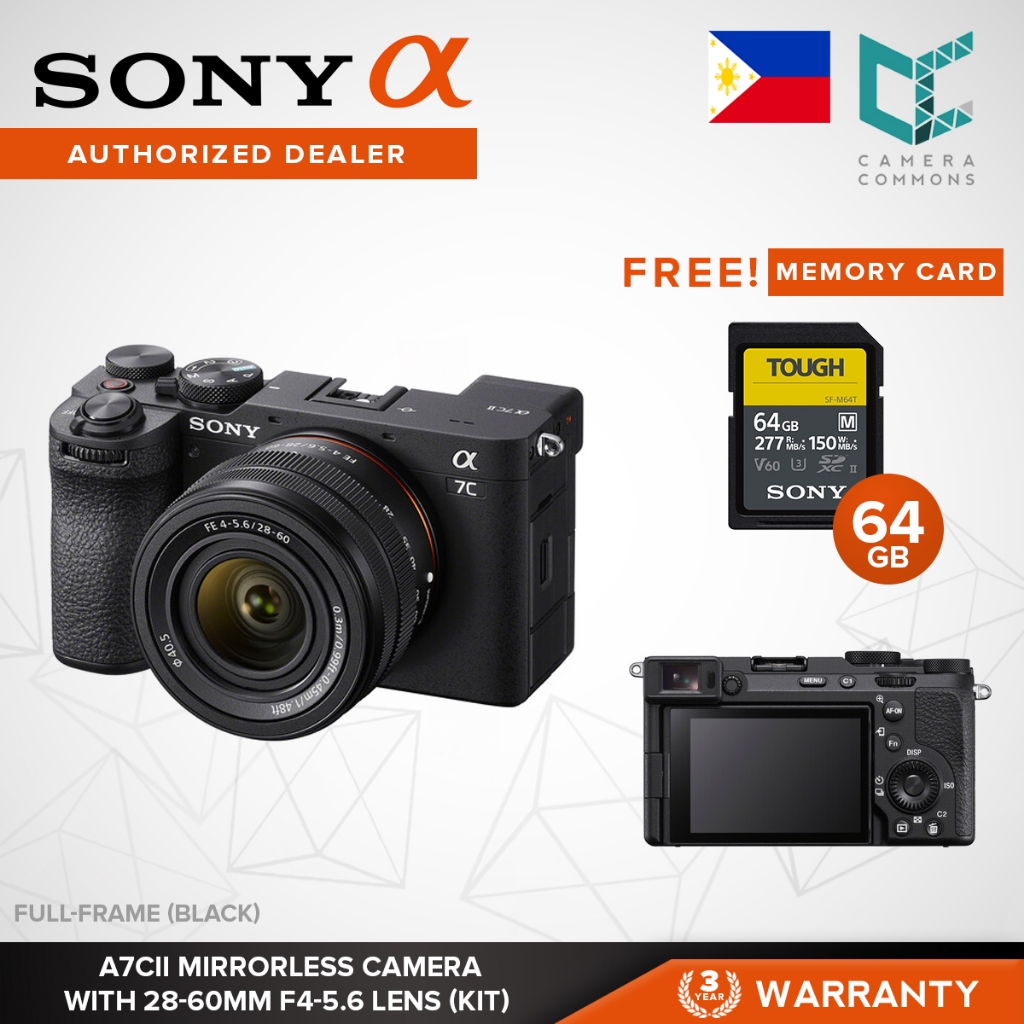 Sony a7C II ILCE-7CM2 Mirrorless Camera Body Kit 33MP Full-Frame Sensor ...