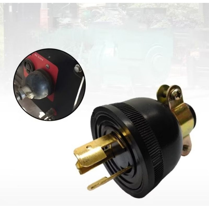 GENERATOR PLUG 3 PRONGS 30A 250V | Shopee Philippines