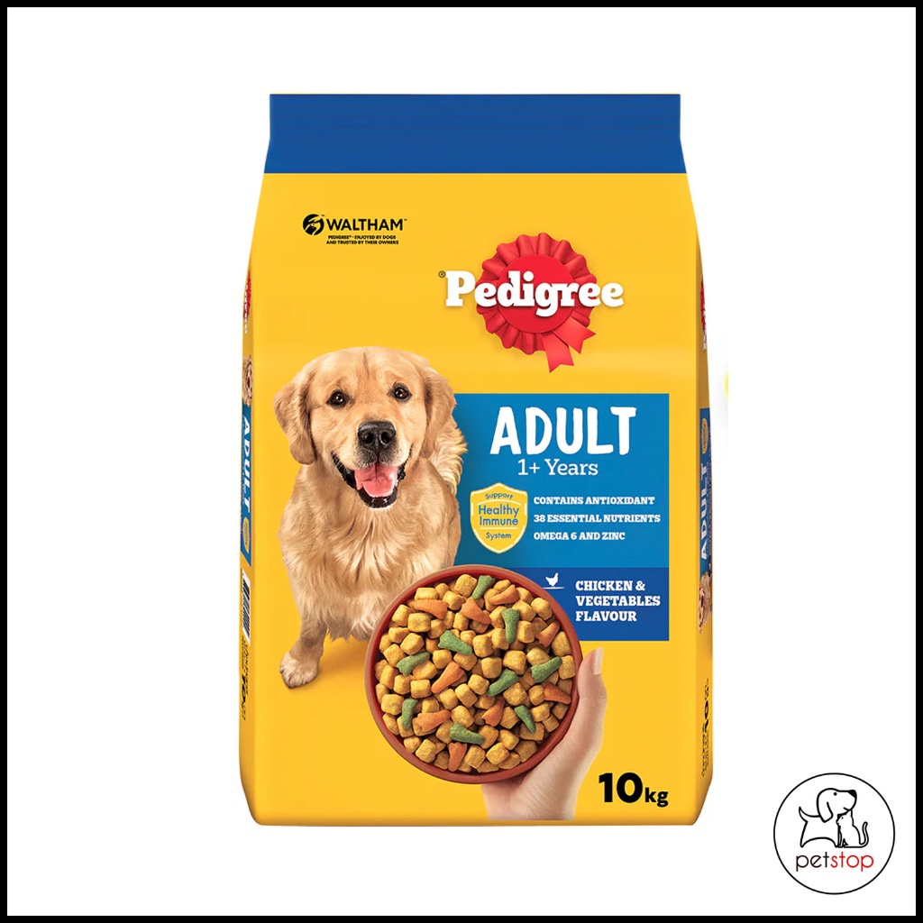 Pedigree Dry Dog Food Beef & Vegetable Flavor for Adult 1.5kg | Shopee ...