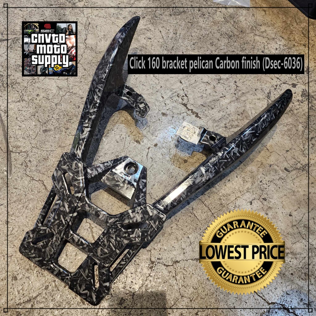 SEC Click 160 bracket pelican Carbon/Black finish (Dsec-6036) | Shopee ...