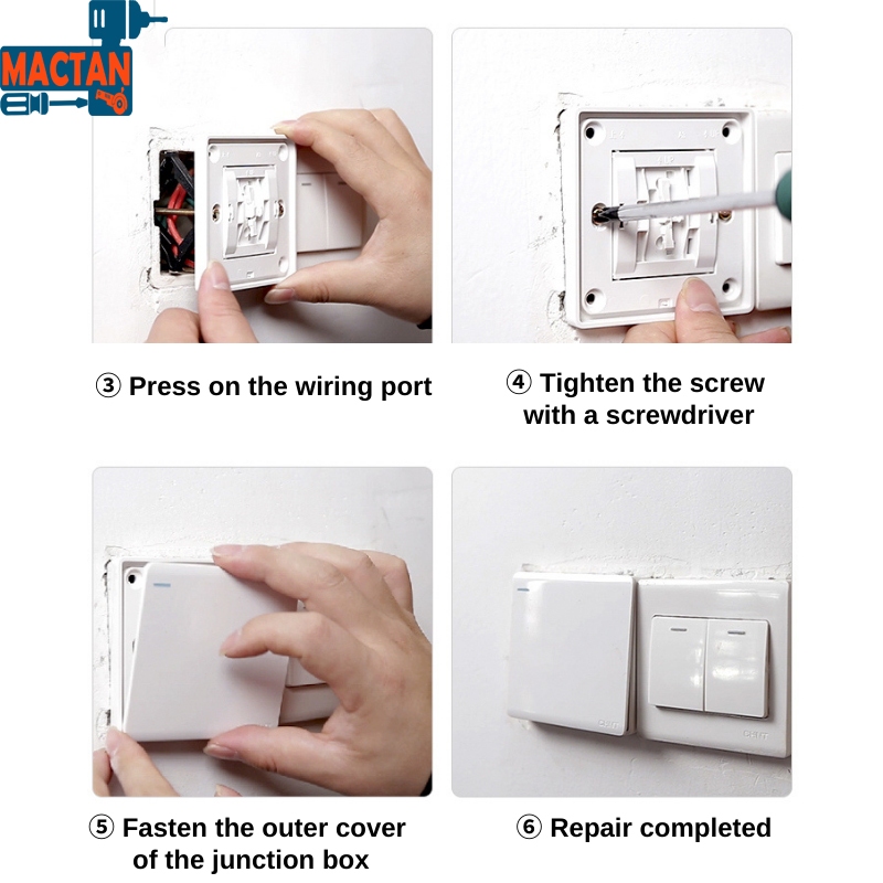 10pcs Cassette repairer 86 type junction box socket bottom box fixer ...