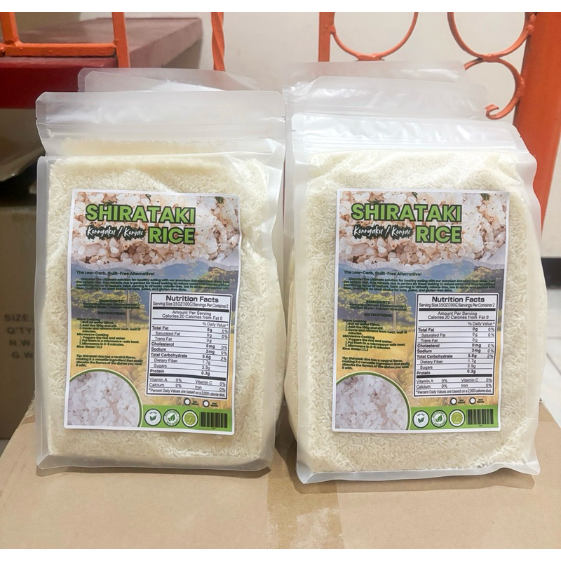 1 kilo Konjac Rice Shirataki Dry Rice Low Carb 100% Vegan | Shopee ...