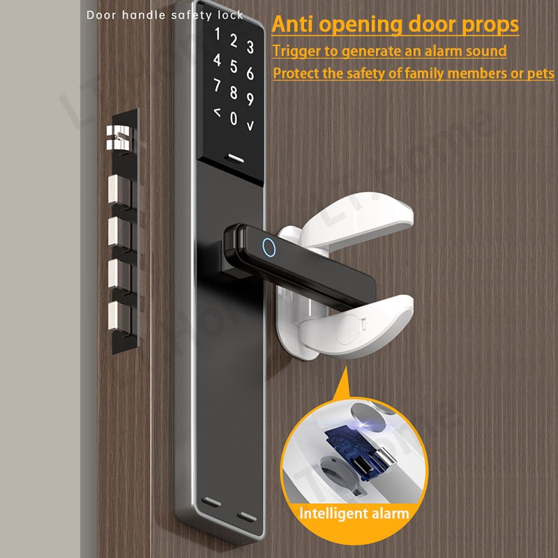 Alarm Doanti Theft Door Lock Baby Safety Lock Door Handle Lock Door