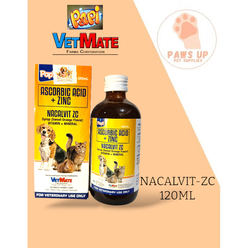 VetMate Nacalvit ZC Syrup for Dog and Cat 120ML (1 Bottle) | Shopee ...