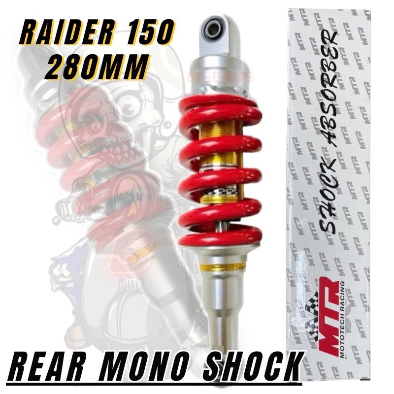 BIGBANG Motorcycle 280mm Rear MONO Shock for Raider 150 Carb | Shopee ...