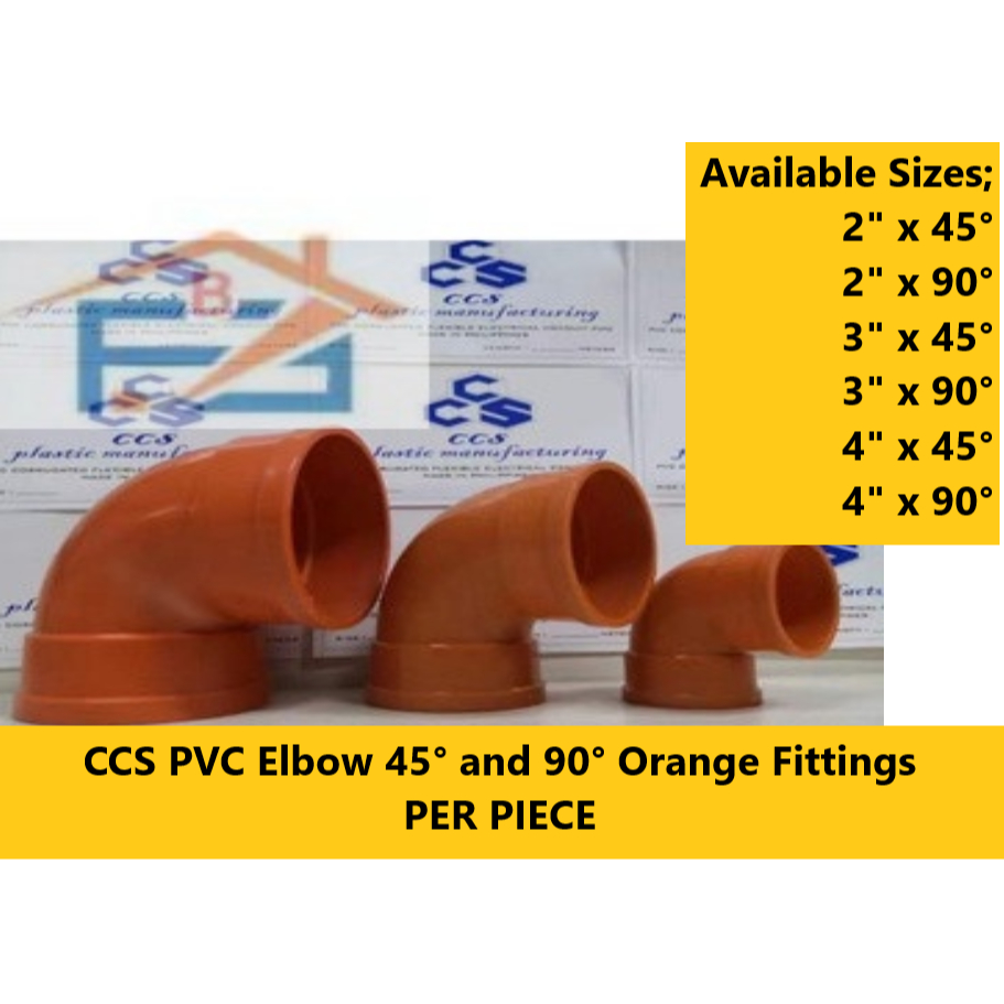 CCS PIPE PVC Sanitary Orange Fittings [2