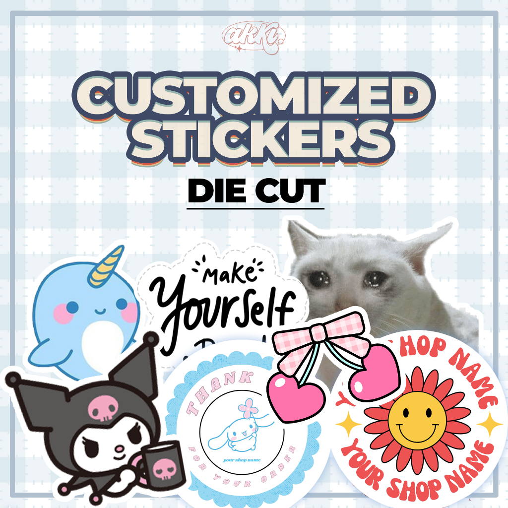Customized Die Cut Stickers Per A4 Sheet | Shopee Philippines