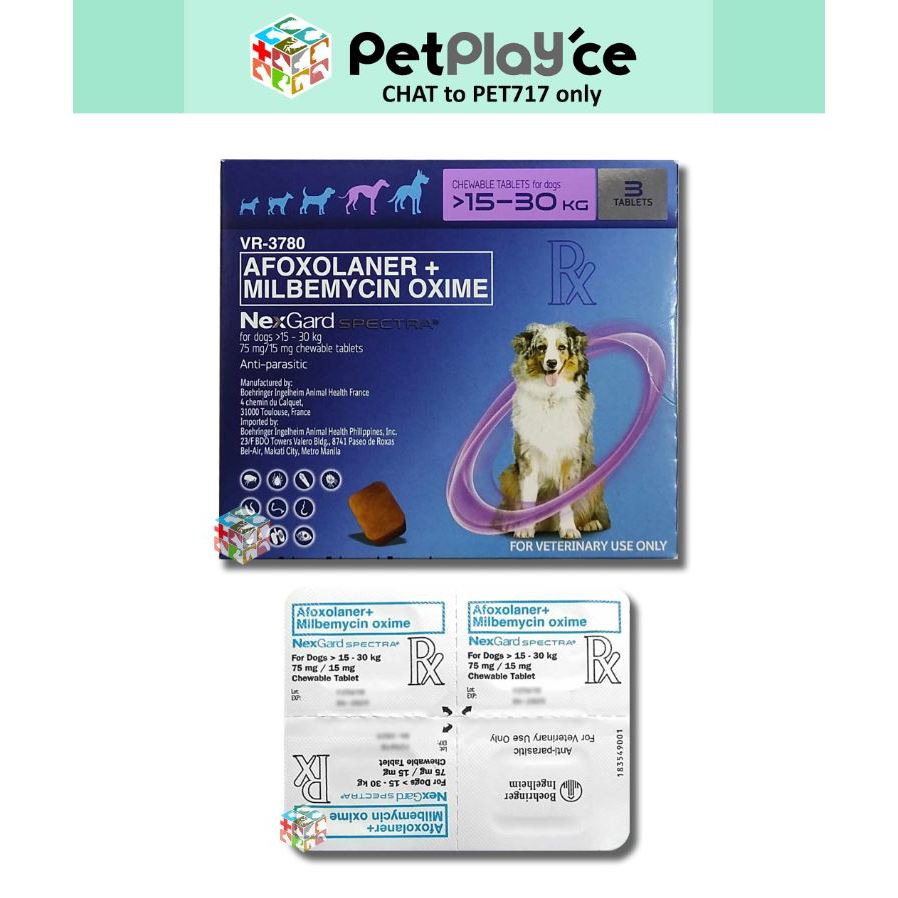 Nexgard Spectra Anti Tick & Flea with FREE Sticker for DOGS by BI ...