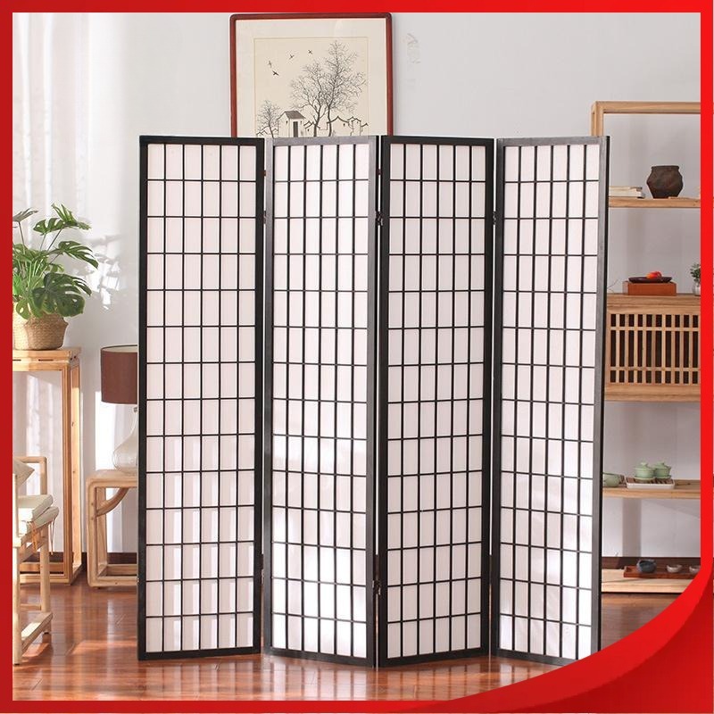 4pcs Japanese Style Folding Screen Partition Room Divider for Living ...