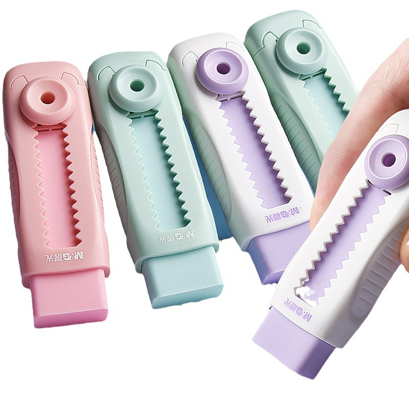 Creative Retractable Eraser Macaron Cute Push Pull Eraser For Kid