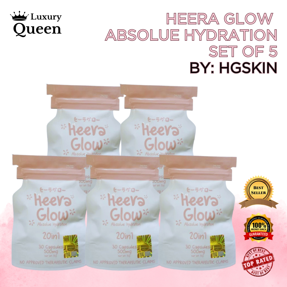 SET OF 5 Heera Glow Absolve Hydration | Whitening | Anti Aging | Gut ...