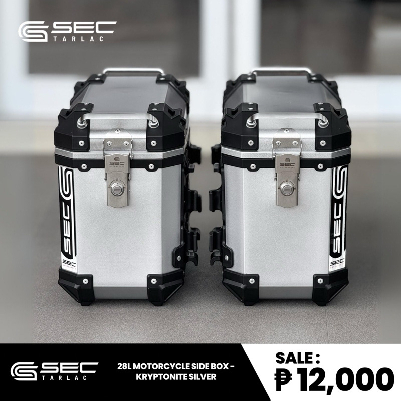 SEC KRYPTONITE SIDE PANNIERS 28L HARD PLASTIC SIDE BOX | Shopee Philippines