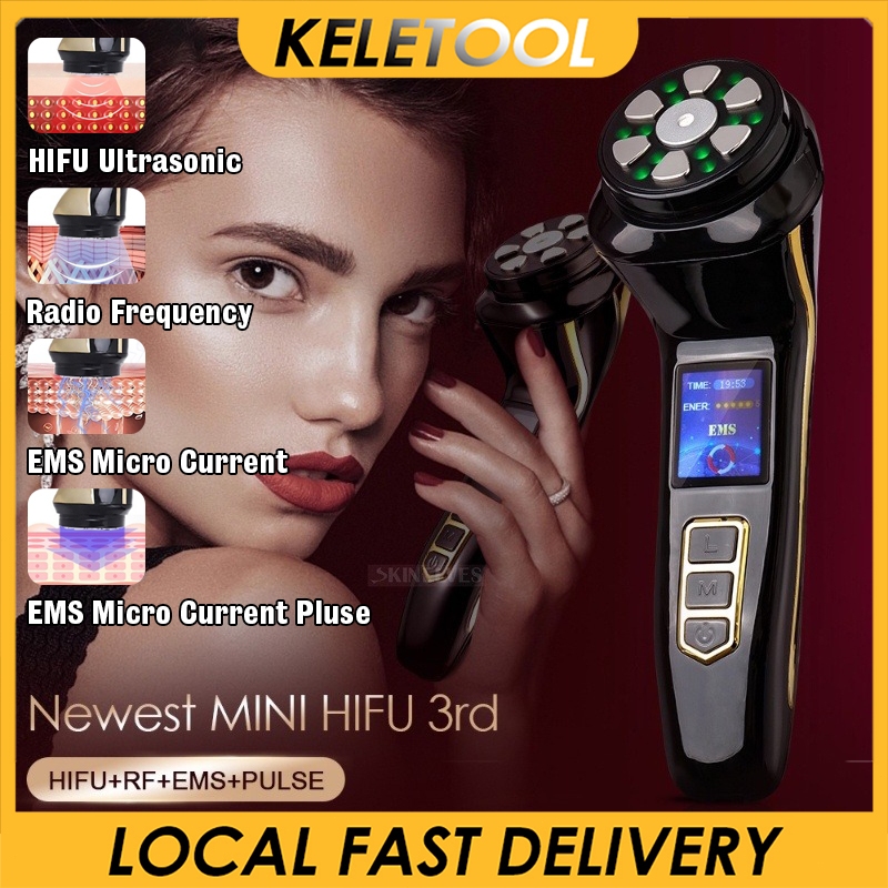 4-in-1 MINI HiFU RF Machine Microcurrent EMS Beauty Device Lifting ...