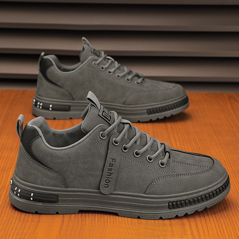 Fashion Men's Low Cut Laced-up Sneakers Middle Platform Sneaker Wear ...