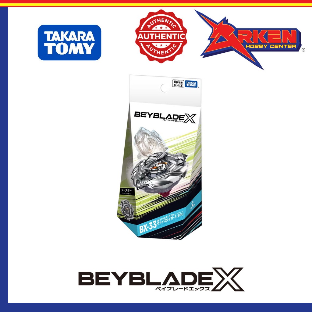 TAKARA TOMY - BX-33 WEISS TIGER 3-60U BOOSTER BEYBLADE X (BAN KEE ...