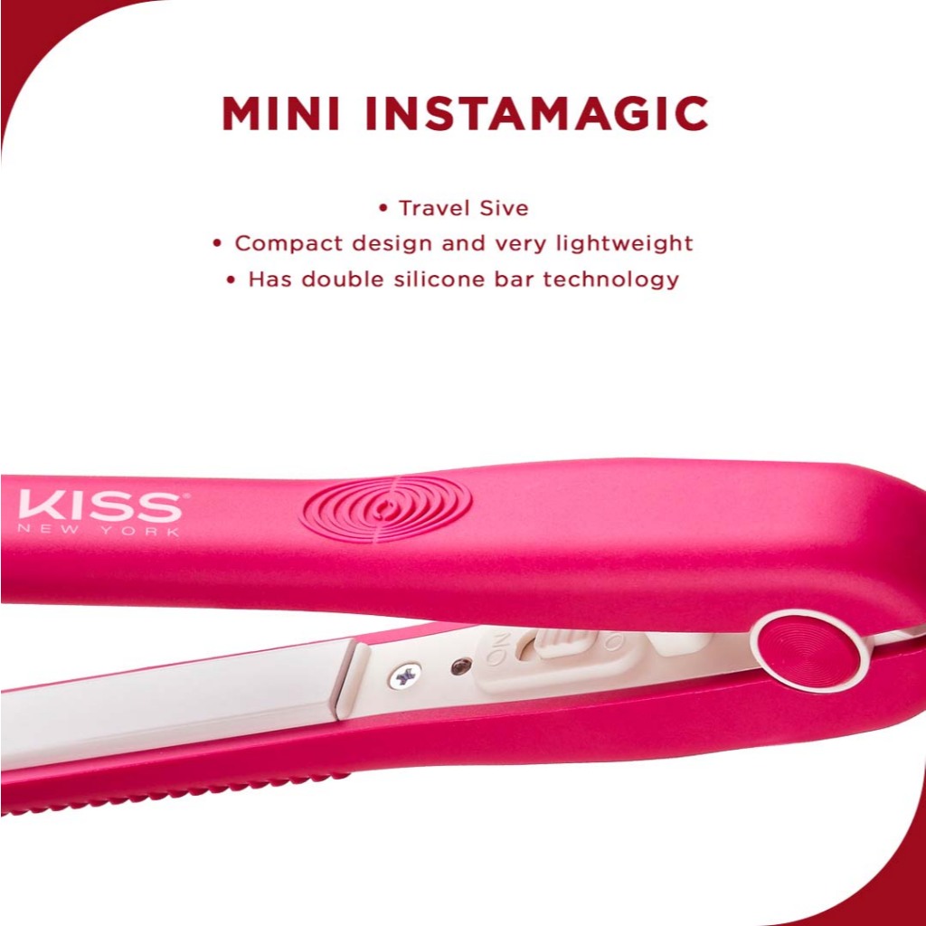 Kiss InstaMagic Mini Flat Iron Hot Pink Shopee Philippines