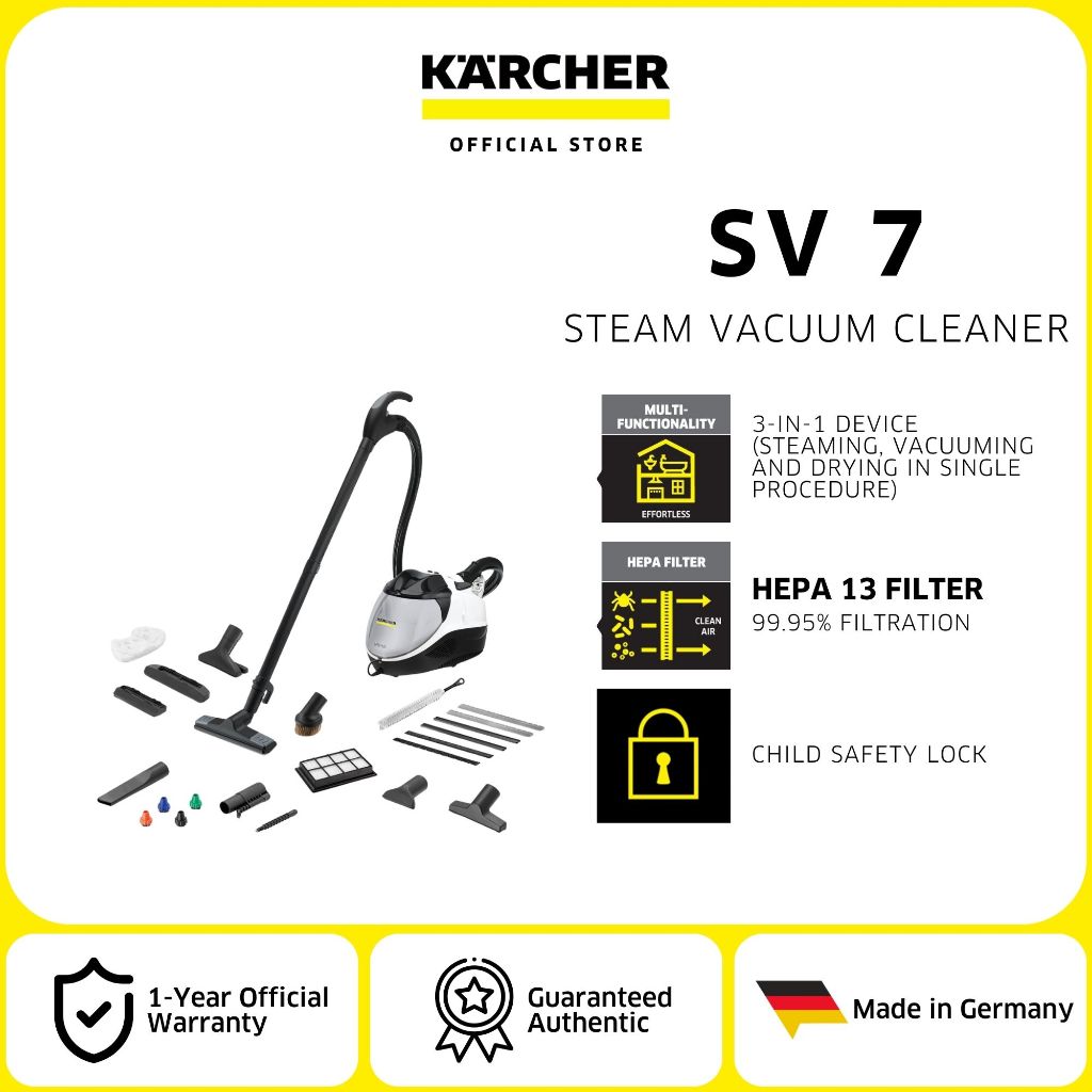 Karcher SV 7 Steam Vacuum Cleaner | Shopee Philippines