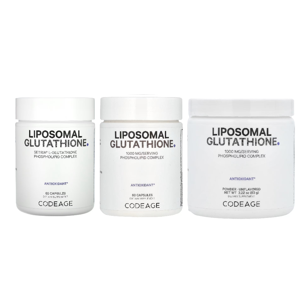 codeage liposomal glutathione 500 mg setria Glutathione, 60 ct, Vegan Antioxidant glutathione capsules 500mg Codeage Liposomal