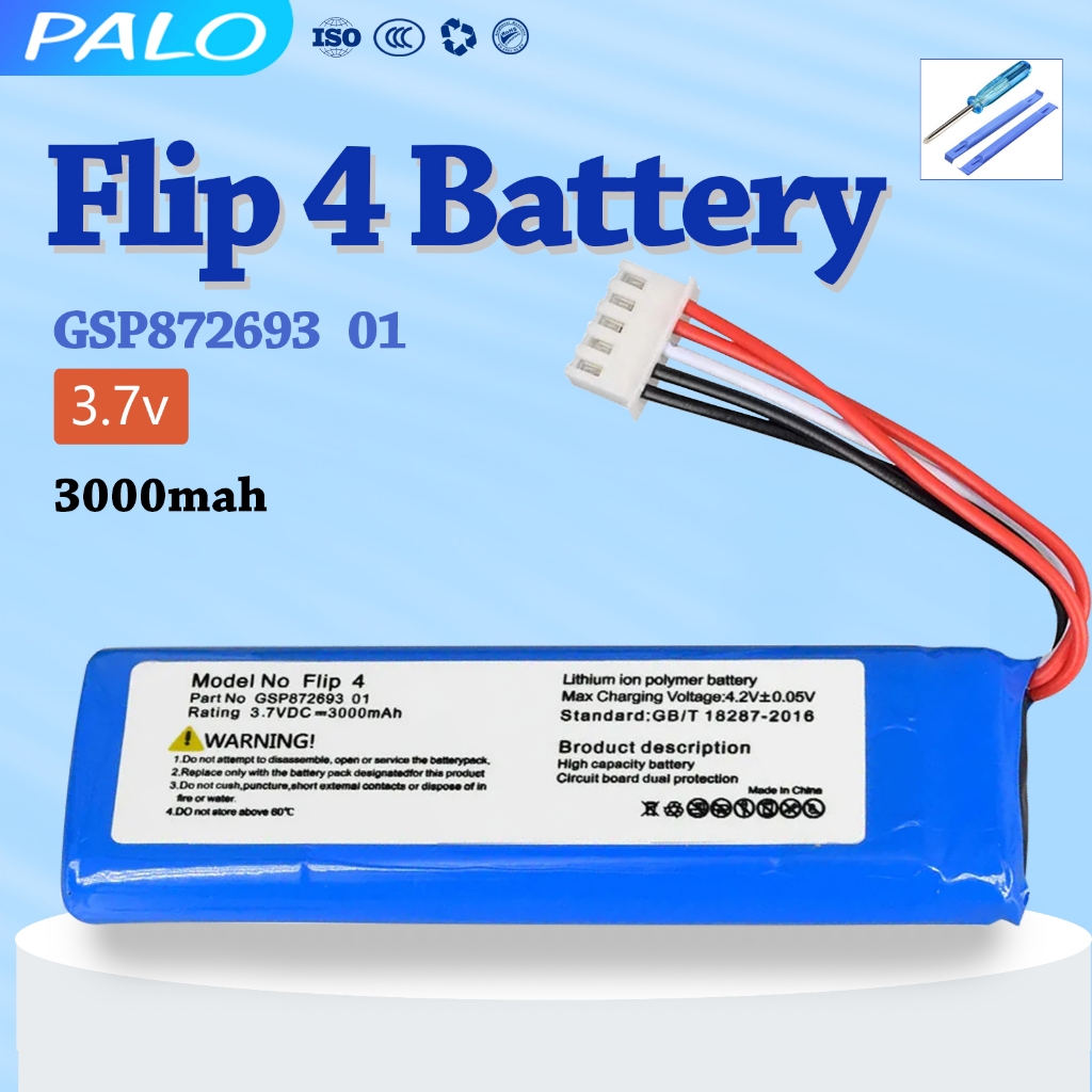 Jbl Charge 4 Batterie 3.7V/4.2V 3000mAh Pour JBL Flip 3 (GSP872693