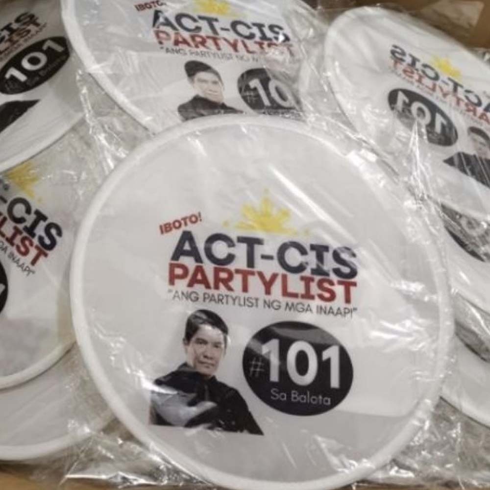 Personalized Custom Design pictures election foldable fan with pouch ...