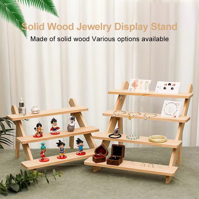 5-layer ladder display storage rack jewelry wooden storage rack plant ...