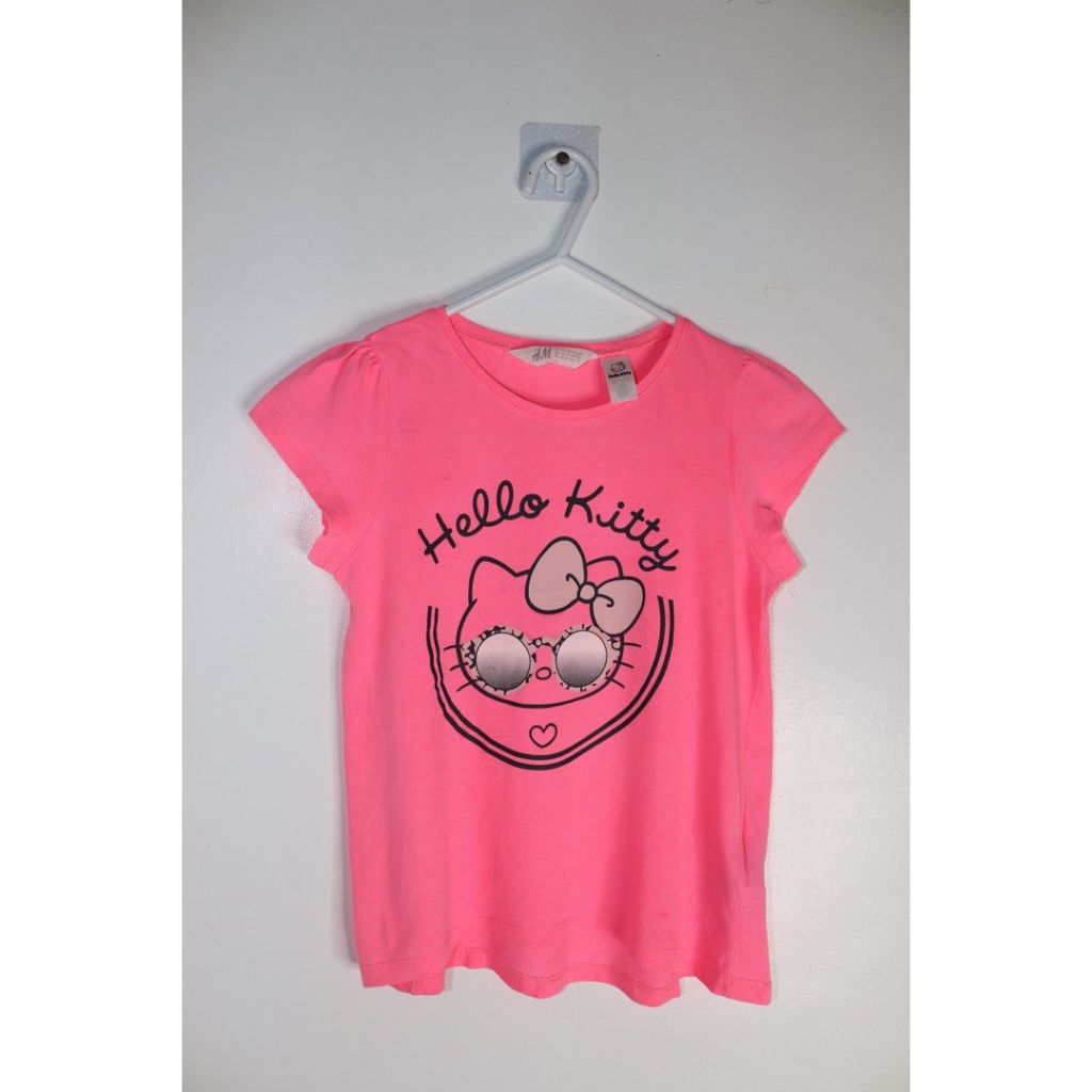H&M Hello Kitty Pink Top US 6-8 Year Old | Shopee Philippines