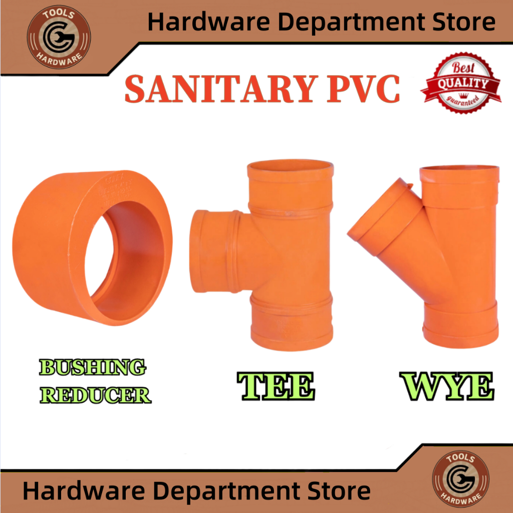 Hardware Department Store SANITARY ORANGE FITTINGS PVC ORANGE TEE WYE