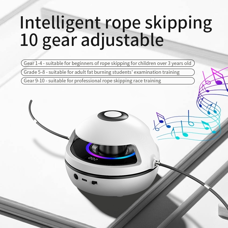 Rope Skipping Machine Bluetooth Music Intelligent Count Auto Throwing ...