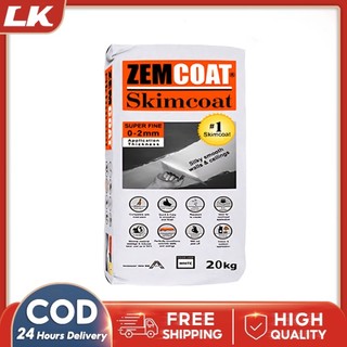 ABC Zemcoat Skimcoat 20kg Superfine White Ultra-thin Plastering 0-2mm ...