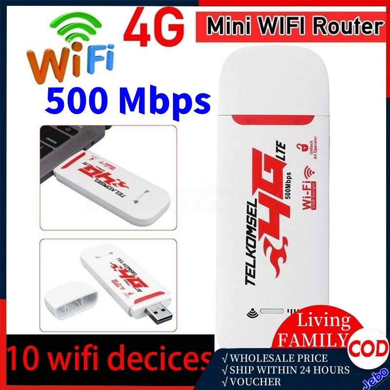500Mbps 4G Pocket Wi-Fi USB LTE Wi-Fi portabe Wfi LTE Router Modem ...