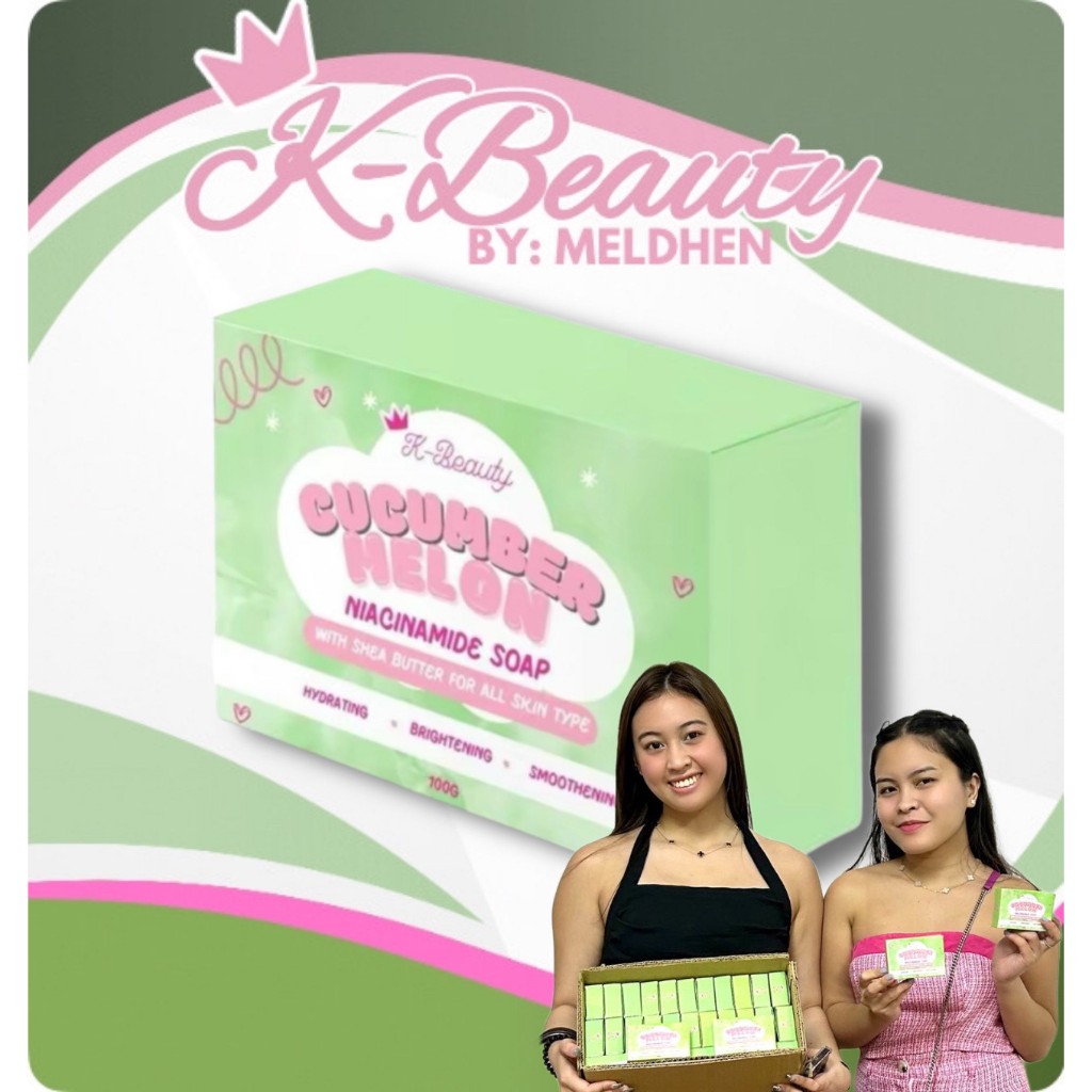 K-Beauty by Meldhen Cucumber Melon Niacinamide Soap with Shea Butter ...