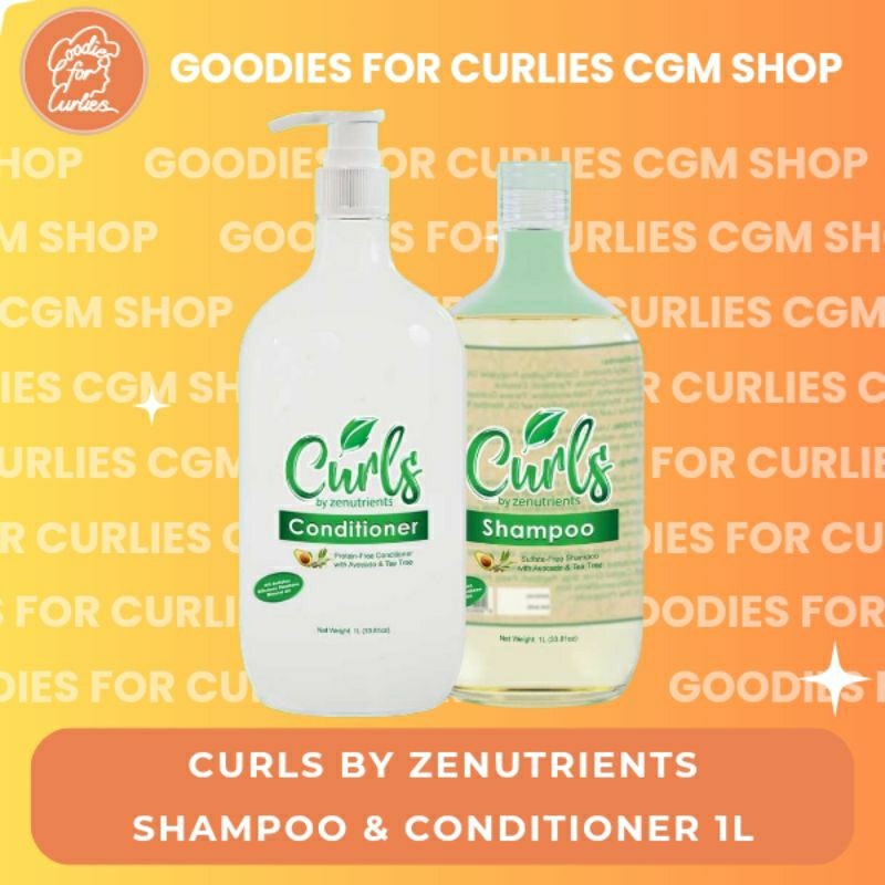 Curls by Zenutrients 1L Shampoo / Conditioner | Shopee Philippines