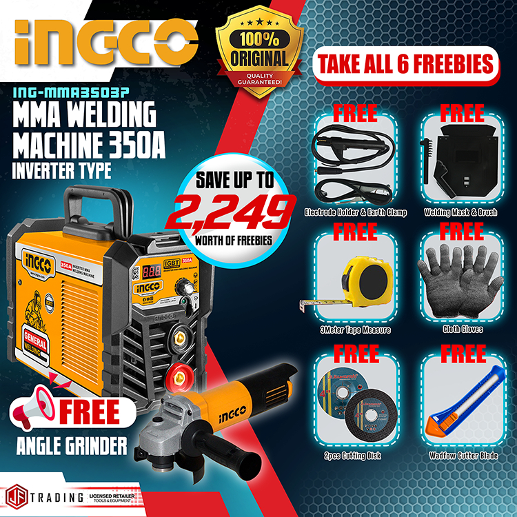 INGCO Welding Machine MMA3503P And High Quality With FREEBIES JF ...