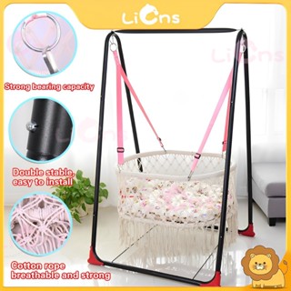 COD Duyan For Baby cradle swing hanging basket hammock with metal stand used indoors outdoors Cradle Shopee Philippines