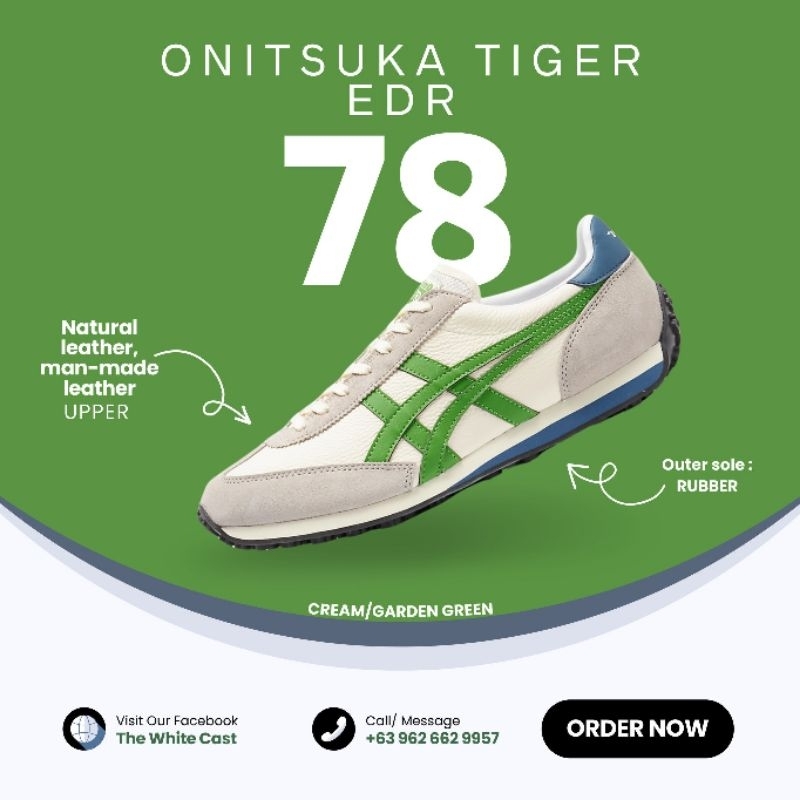 Green Asics Onitsuka 78 Onitsuka EDR 78 Direct From JAPAN (pre
