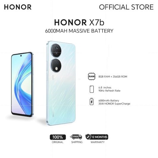 HONOR X7b Smartphone | 6000mAh Battery | 16(8+8)GB + 256GB Storage ...