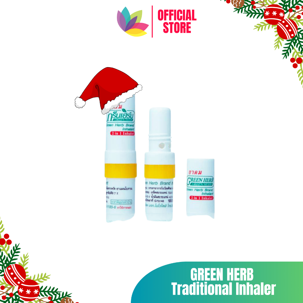 GREEN HERB Inhalant 2 in 1 (2ml) Random Colours | Shopee Philippines