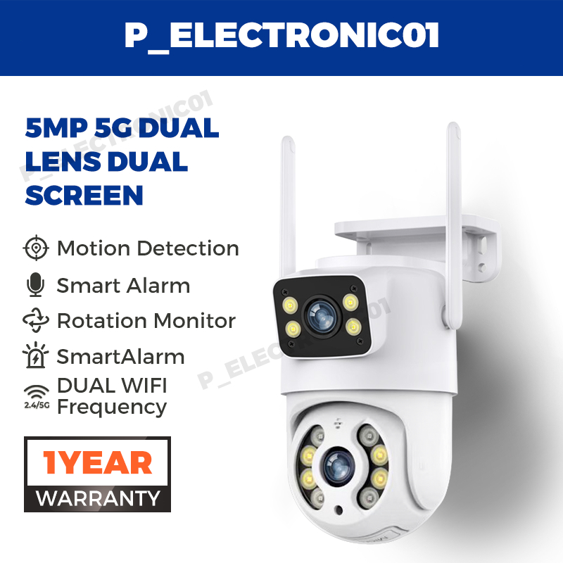 8MP V380 Pro Outdoor Waterproof CCTV Camera WIFI Wireless Dual Lens ...