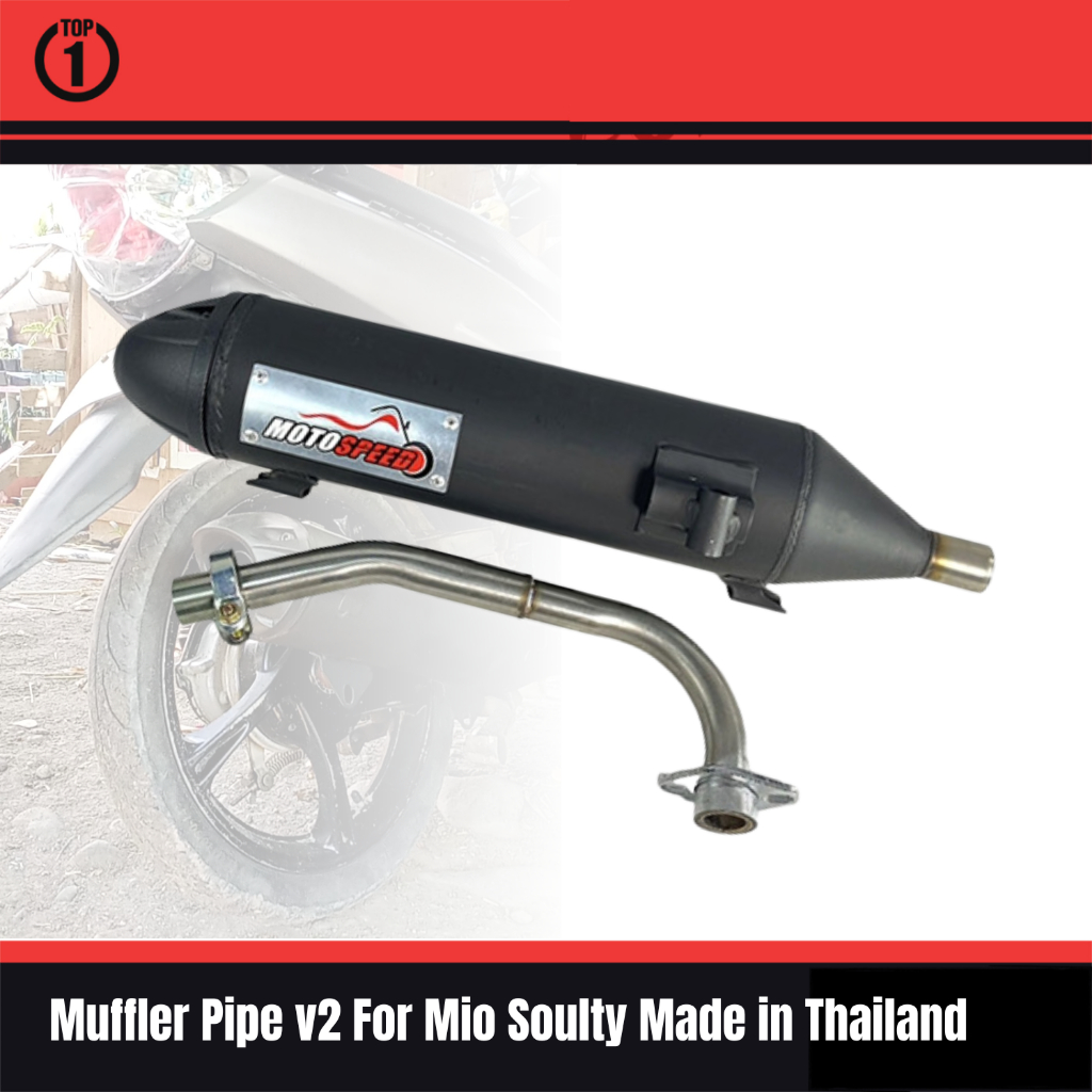 Top1 PH Muffler Pipe v2 For Mio Soulty Made in Thailand | Shopee ...