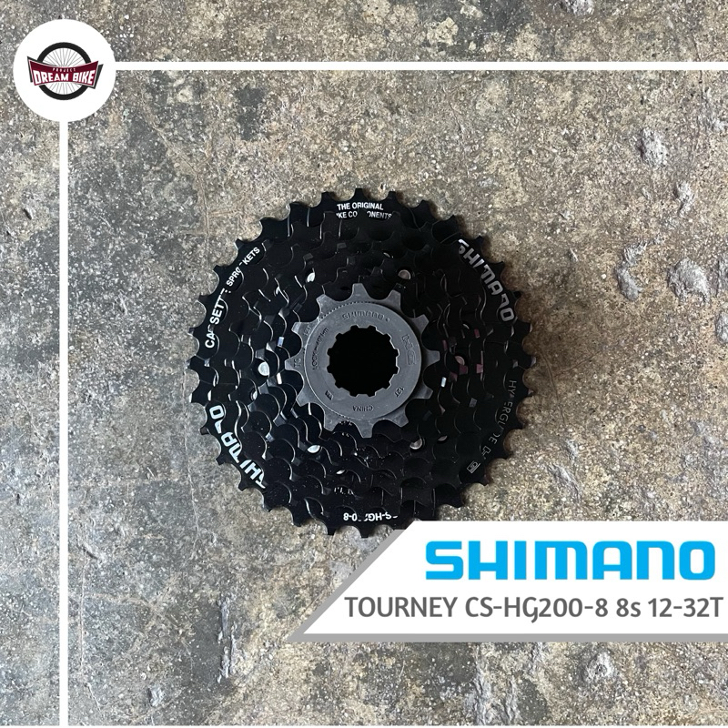 Shimano CS-HG200 Cassetta 8 Velocità Hyperglide – 12-32T Per Bici Da Corsa E MTB