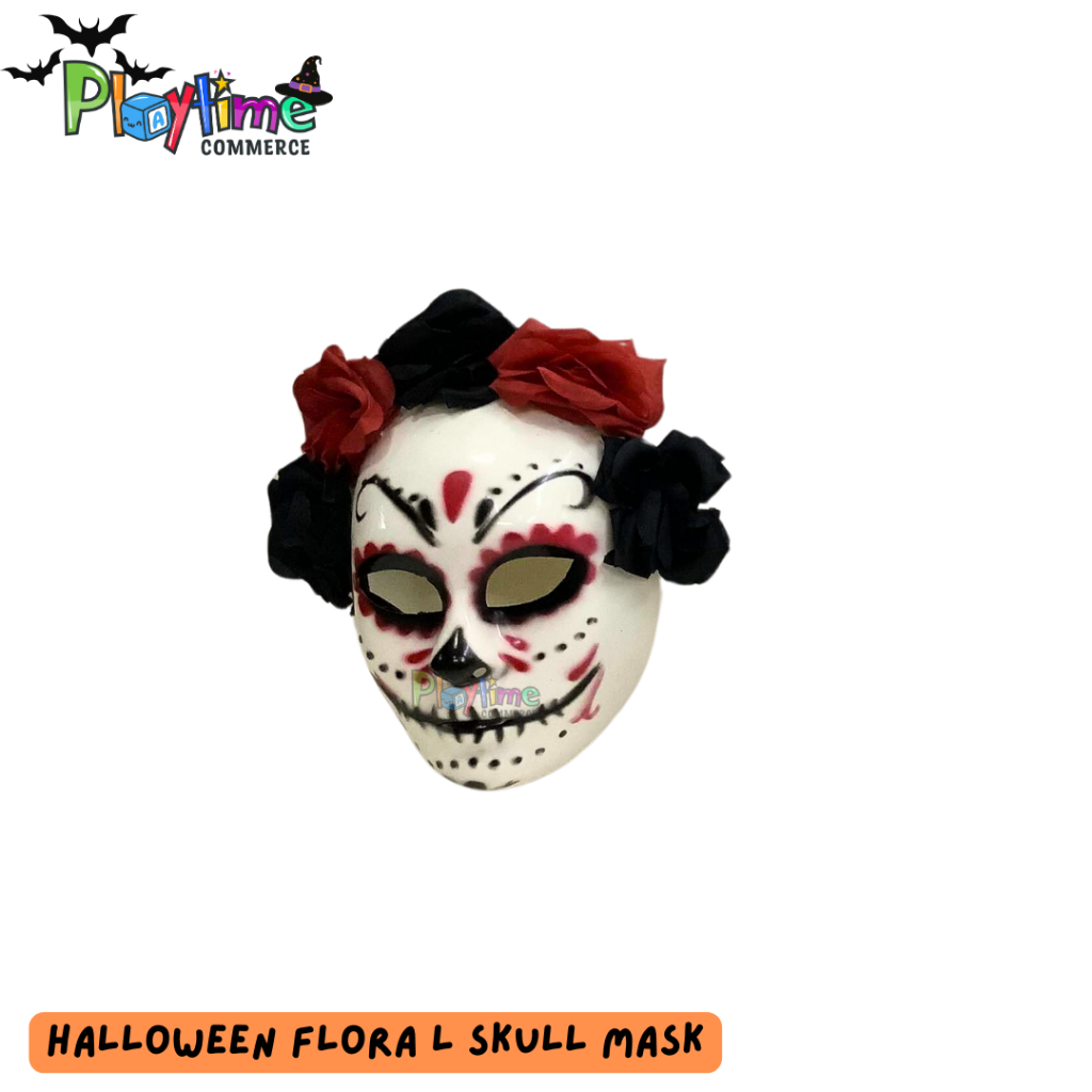 Halloween Andings Floral Skull Skeleton Mask Coco Dia de los Muertos ...