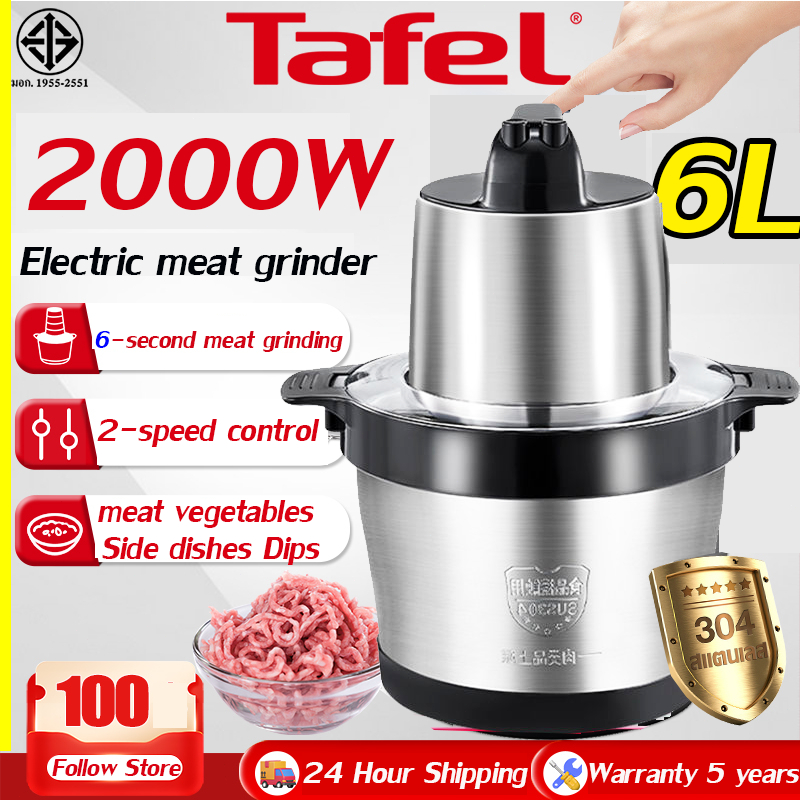 6L 2000W Meat Grinder Electric blender Food Processor Multifunctional  Chopper and Grinder Heavy Duty
