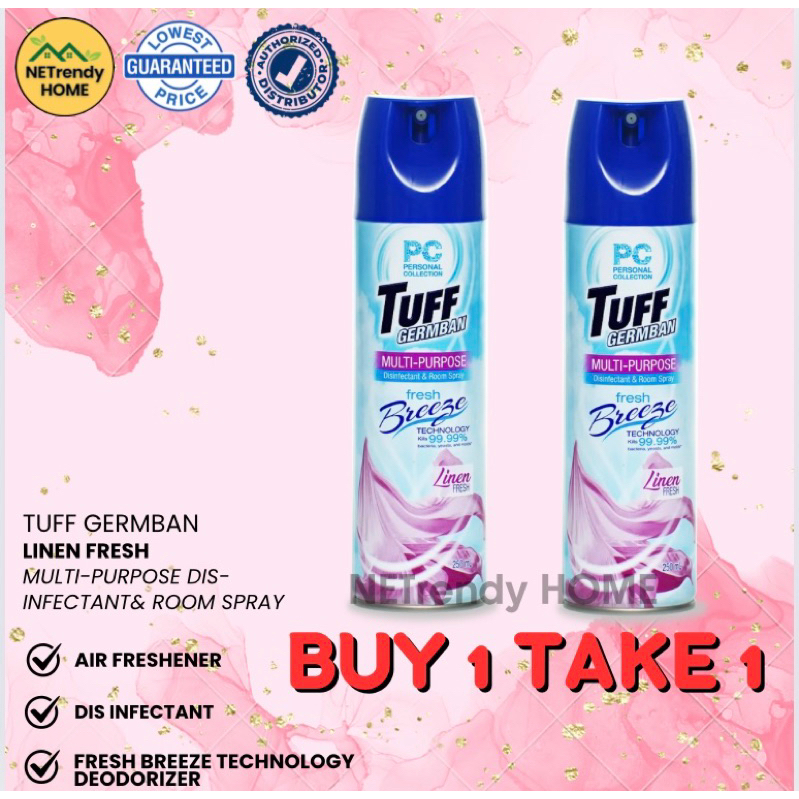 TUFF GERMBAN BUY 1 TAKE 1 MULTI PURPOSE DIS INFECTANT AND ROOM SPRAY ...